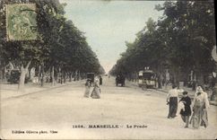 CPA Marseille Le Prado Tramway