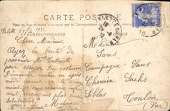 CPA Marseille La Jetee par un jour de Mistral