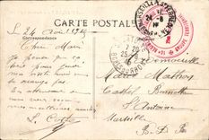 CPA Marseille Vue a travers les Pins