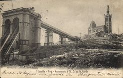 CPA Marseille Ascenseur et N. D. de la Garde