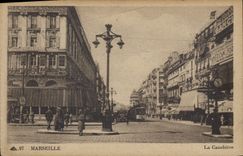 CPA Marseille La Canebiere  Tramway