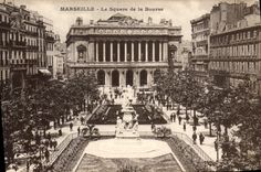 CPA Marseille Le Square de la Bourse 