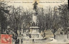 CPA Marseille Perspective des Allees de Meilhan et des Capucines 
