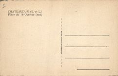 CPA Chateaudun E et L Place du 18 Octobre sud 