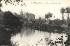 CPA Chateaudun Le Chateau vu des bords du Loir 