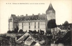 CPA Chateau ed Chateaudun vu de la Cavee du Griffon 