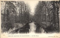 CPA Parc du Chateau de Maintenon Le Pont Rouge 
