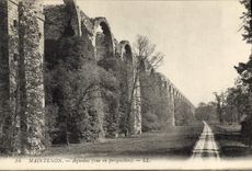 CPA Maintenon Aqueduc vue en perspective 
