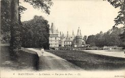 CPA Maintenon Le Chateau Vue prise du Parc 