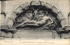 CPA Chateau d'Anet E et L Imposte de la Porte principale 