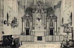 CPA Anet E et L Interieur de l'Eglise Le Choeur 