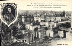 CPA Chateau d'Anet E et L Le Portail vu de la Cour Henri II en 1552 fit construite pour Diane de Poi