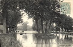 CPA Chateau d'Anet La Chute d'Eau du Parc Vue prise rive gauche 