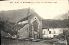 CPA Baume les Messiers Jura L'Eglise XII siecle ancienne abbaye 