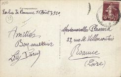 CPA Jura Touriste Roches de Baume Le Village 