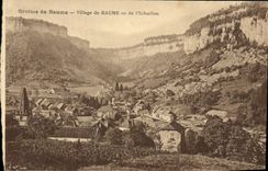 CPA Grottes de Baume Village de Baume vu de l'Echaillon 