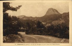 CPA Gemenos B du R Le Pic de Bretagne vu de la route de la Sainte Baume 