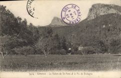 CPA Gemenos Le Vallon de St Pons et le Pic de Bretagne 