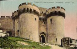 CPA Villeneuve les Avignon Le Chateau L'Entree 