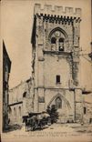 CPA Villeneuve les Avignon Le Beffroi XIV siecle et l'Eglise de la Collegiale Publicite Cirage Kiwi 