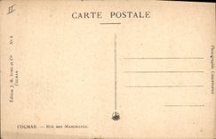 CPA Colmar Rue des Marchands 