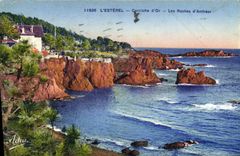 CPA L'Esterel Corniche d'Or Les Roches d'Antheor 