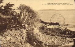 CPA Sainte Maxime sur Mer Var Vue sur la Pointe de Saint Tropez Quartier de la Moute 