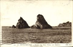 CPA La Seyne Sur Mer Rochers des Deux Freres aux Sablettes 