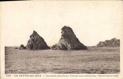CPA La Seyne sur Mer Rochers des Deux Freres aux Sablettes 