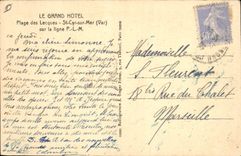 CPA Un coin du Parc du Grand Hotel des Lecques