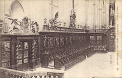 CPA Saint Maximin la Sainte Baume La Baslique Stalles du Choeur 