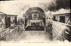 CPA Saint Baume Basilique de Saint Maximin Interieur de la Crypte 