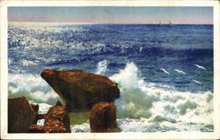 CPA La Cote d'Azur La Corniche d'Or Effets de vagues a Agay 