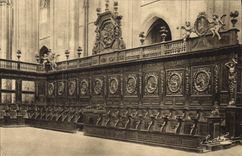 CPA Basilique de St Maximin Var Partie des Stalles Cote gauche 