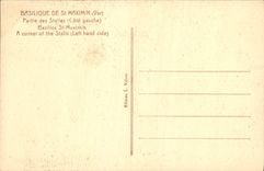 CPA Basilique de St Maximin Var Partie des Stalles Cote gauche 