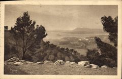 CPA Toulon Vue de la rade et de la ville prise de la route du Faron 