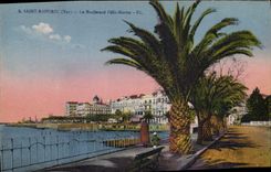 CPA Saint Raphael Var Le Boulevard Felix Martin 