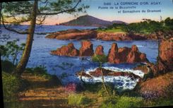 CPA La Corniche d'Or Agay Pointe de la Beaumette et Semaphore du Dramont 