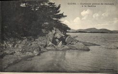 CPA Giens Curieuse pointe de rochers a la Badine 