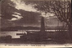 CPA Saint Raphael Le Port Coucher de Soleil 