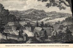 CPA Abbaye de Port Royal des Champs S et O Vue Generale de l'ancienne Abbaye au SVI siecle 