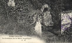 CPA Port Royal La fontaine de la Mere Angelique 