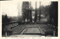 CPA Abbaye de Port Royal S et O Ruines de l'Eglise prise du Sanctuaire 