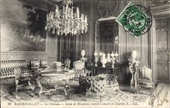 CPA Rambouillet Le Chateau Salon de Reception ancien Conseil de Charles X 