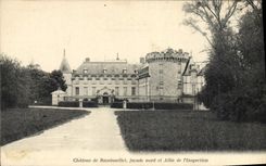 CPA Chateau de Rambouillet facade nord et Allee de l'Inspection 