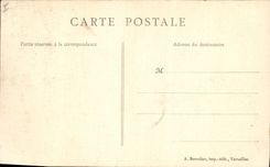 CPA Chateau de Rambouillet facade nord et Allee de l'Inspection