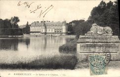 CPA Rambouillet Le Sphinx et le Chateau 
