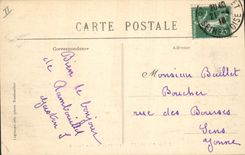 CPA Rambouillet Le Chateau vu des Canaux