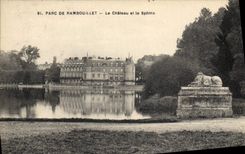 CPA Parc de Rambouillet Le Chateau et le Sphinx 