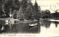 CPA Rambouillet Le Parc L'lle des Roches 